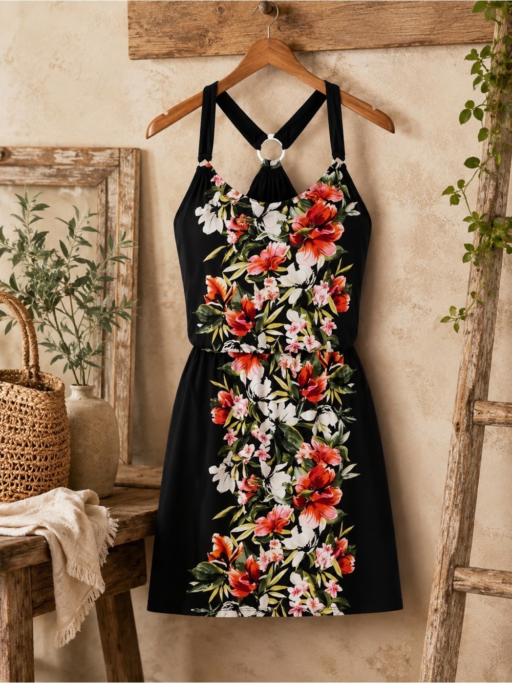 White House Black Market Size Medium Floral‎ Dress